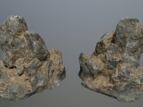 Desert cliff rocks 3D 模型