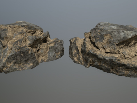 Desert cliff rocks 3D 模型