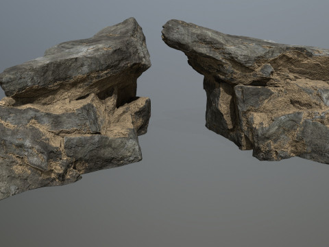 Desert cliff rocks 3D 模型