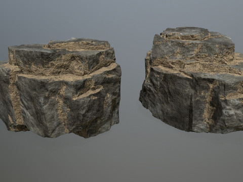 Desert cliff rocks 3D 模型