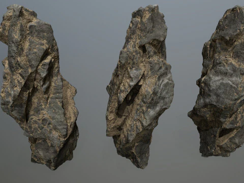 Desert cliff rocks 3D Model