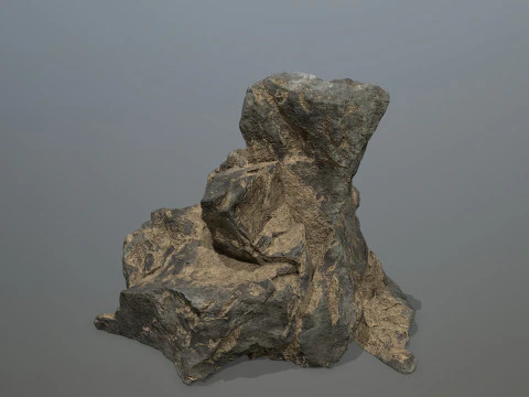 Desert cliff rocks 3D Model