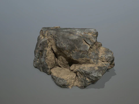 Desert cliff rocks 3D Model