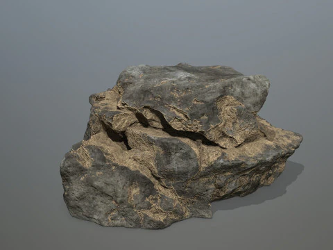 Desert cliff rocks 3D Model