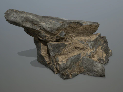 Desert cliff rocks 3D Model