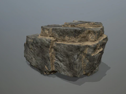 Desert cliff rocks 3D Model
