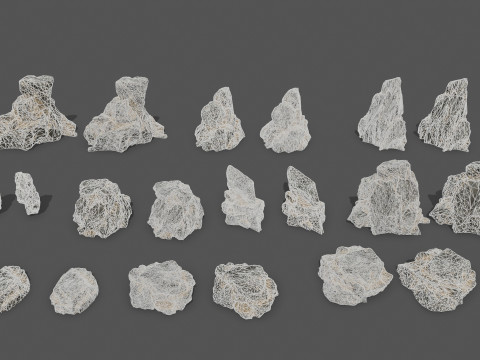 Desert cliff rocks 3D 模型
