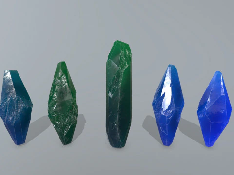 Crystal set 1 3D Model
