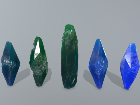 Crystal set 1 Modelo 3D