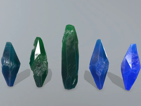 Crystal set 1 3D Model