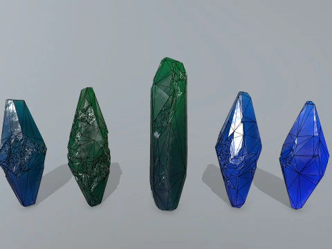 Crystal set 1 3D Model