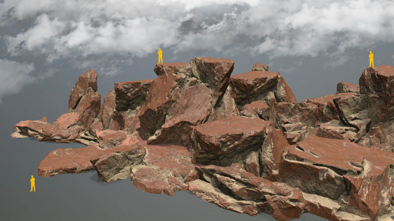 Pustynne skały Model 3D .c4d .max .obj .3ds .fbx .stl .blend 