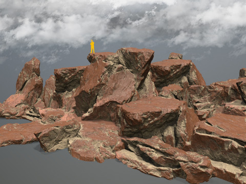 Desert rocks Model 3D