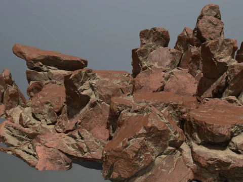 Pustynne skały Model 3D