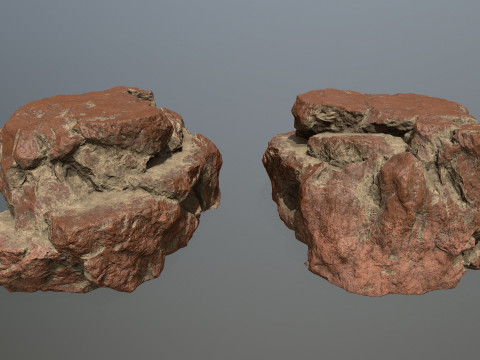 Desert rocks 3D Model