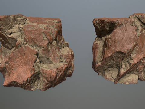 Desert rocks 3D Model