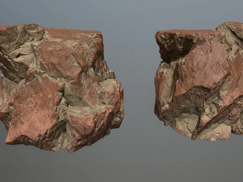 Pustynne skały Model 3D