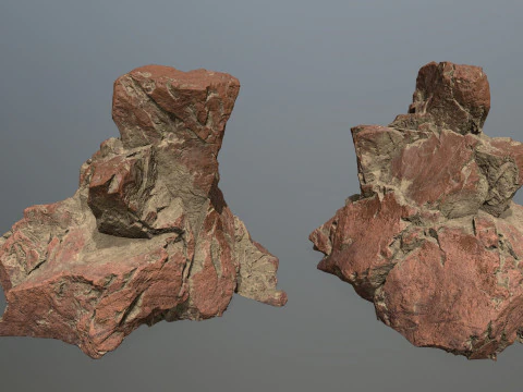 Pustynne skały Model 3D