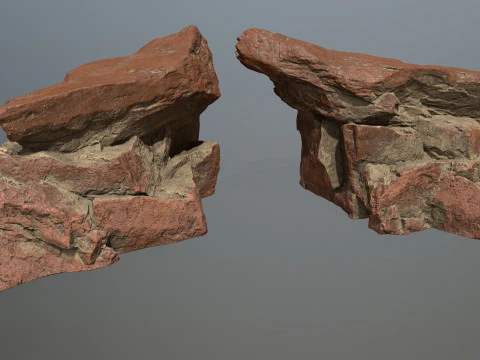 Pustynne skały Model 3D