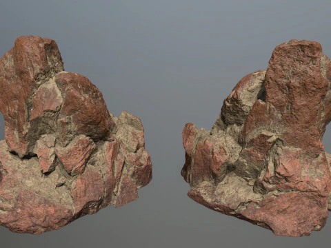 Pustynne skały Model 3D