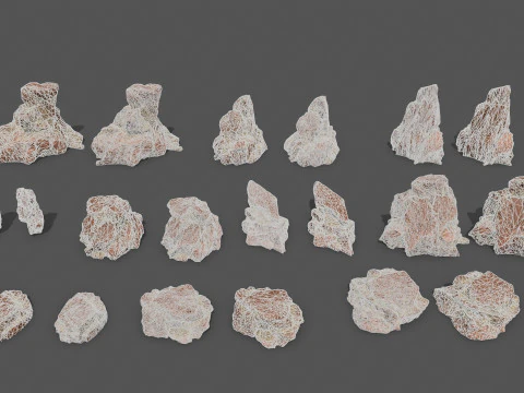 Pustynne skały Model 3D