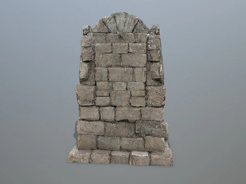 Lion Stone Throne 3D Model