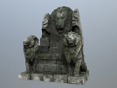 Tron z Kamiennego Lwa Model 3D