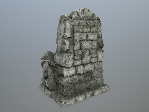 Lion Stone Throne 3D 模型