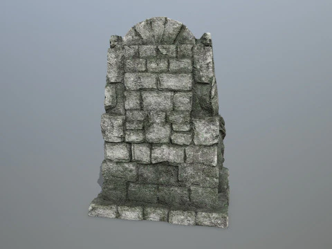 Lion Stone Throne 3D Model