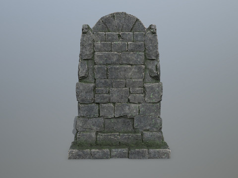 Lion Stone Throne 3D Модель