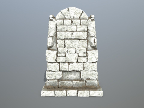 Lion Stone Throne 3D 模型