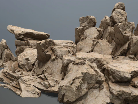 Desert rocks 3D Model