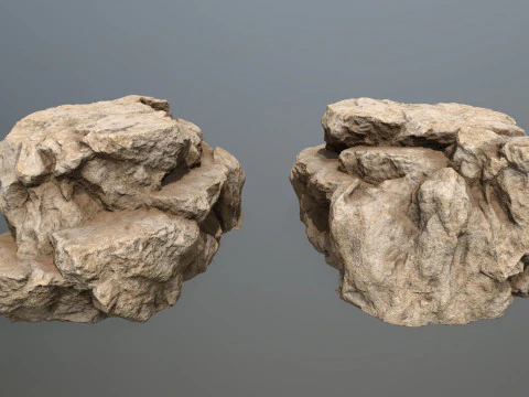 Desert rocks 3D Model