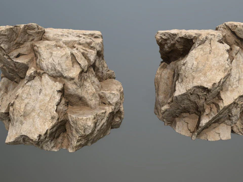 Desert rocks 3D Model