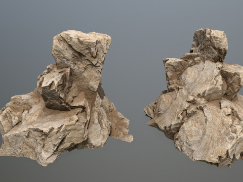 Desert rocks 3D 模型