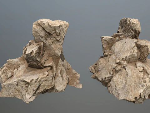 Desert rocks 3D Model