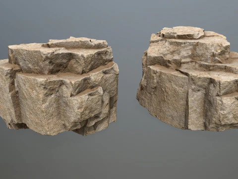 Desert rocks 3D Model