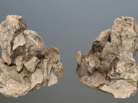 Desert rocks 3D Model