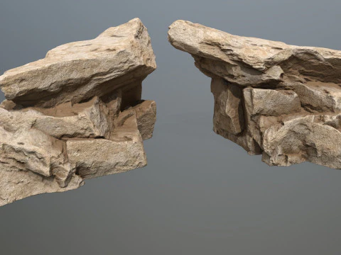 Desert rocks 3D Model