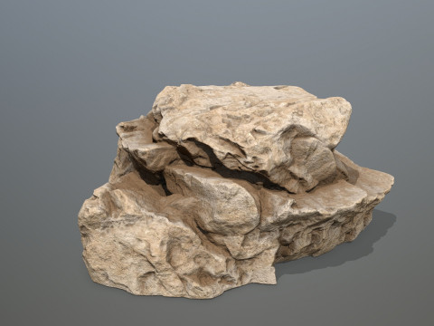 Desert rocks 3D 模型