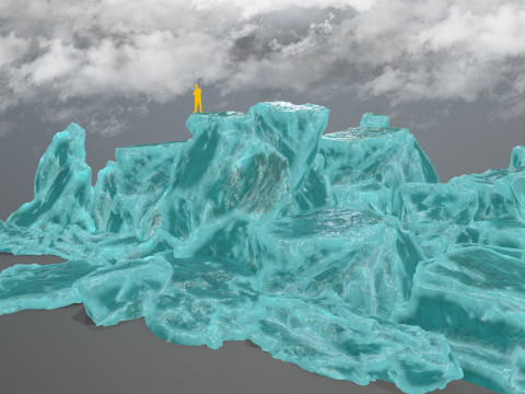 Ice rocks Model 3D
