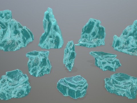 Ice rocks 3D 模型