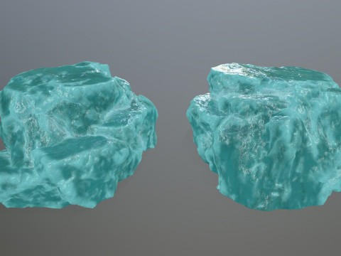 Ice rocks 3D 模型
