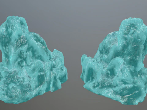 Buz kayaları 3D Model