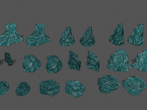 Ice rocks 3D 模型