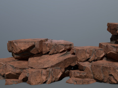 Desert rocks 3D Model