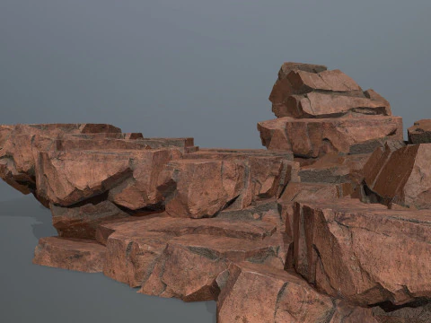 Скелі пустелі 3D Модель