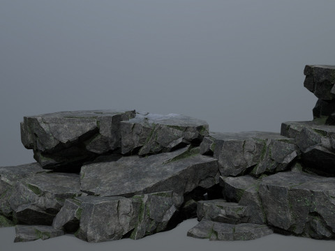 Cliff rocks 3D मॉडल
