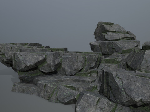 Cliff rocks 3D Модель
