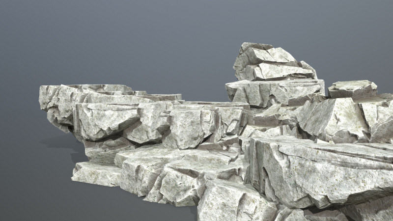 White rock 3Dモデル .c4d .max .obj .3ds .fbx .stl .blend 